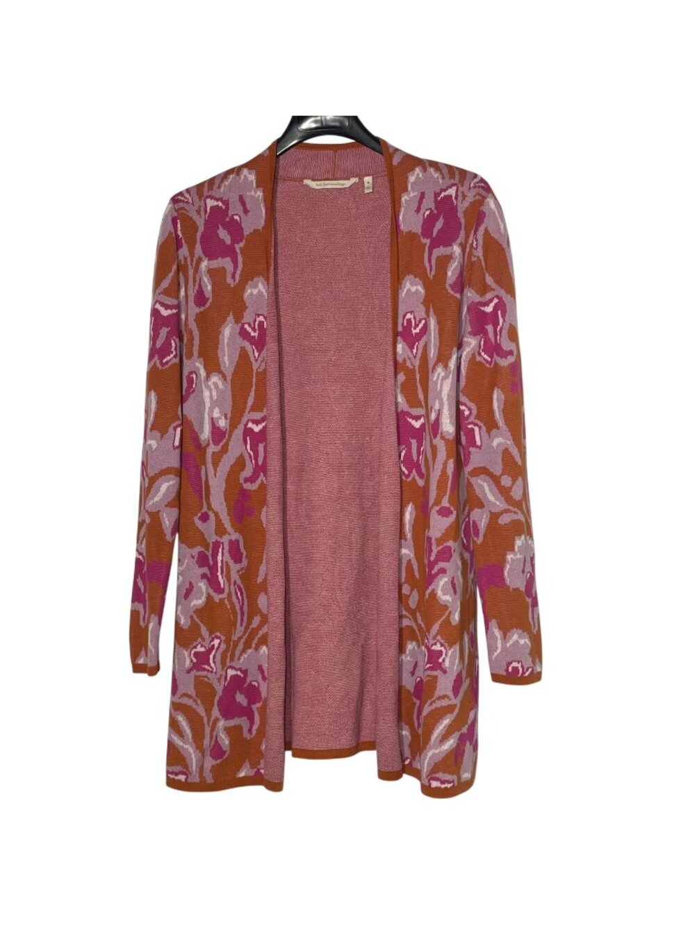Soft Surroundings Lelie Enchanted Floral Open Cardigan Sz MED Colorful 2ET96